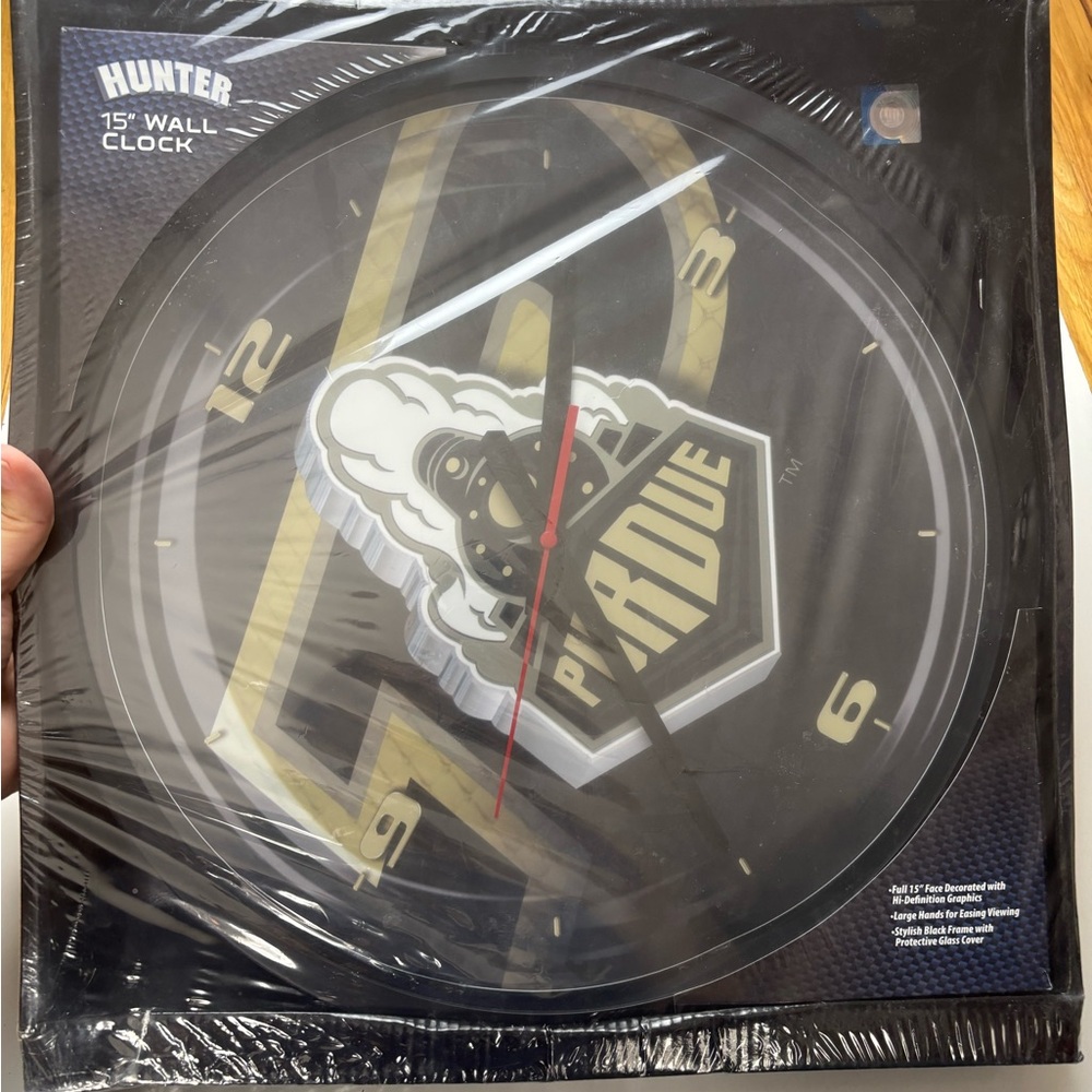 Hunter Purdue 15" Wall‎ clock